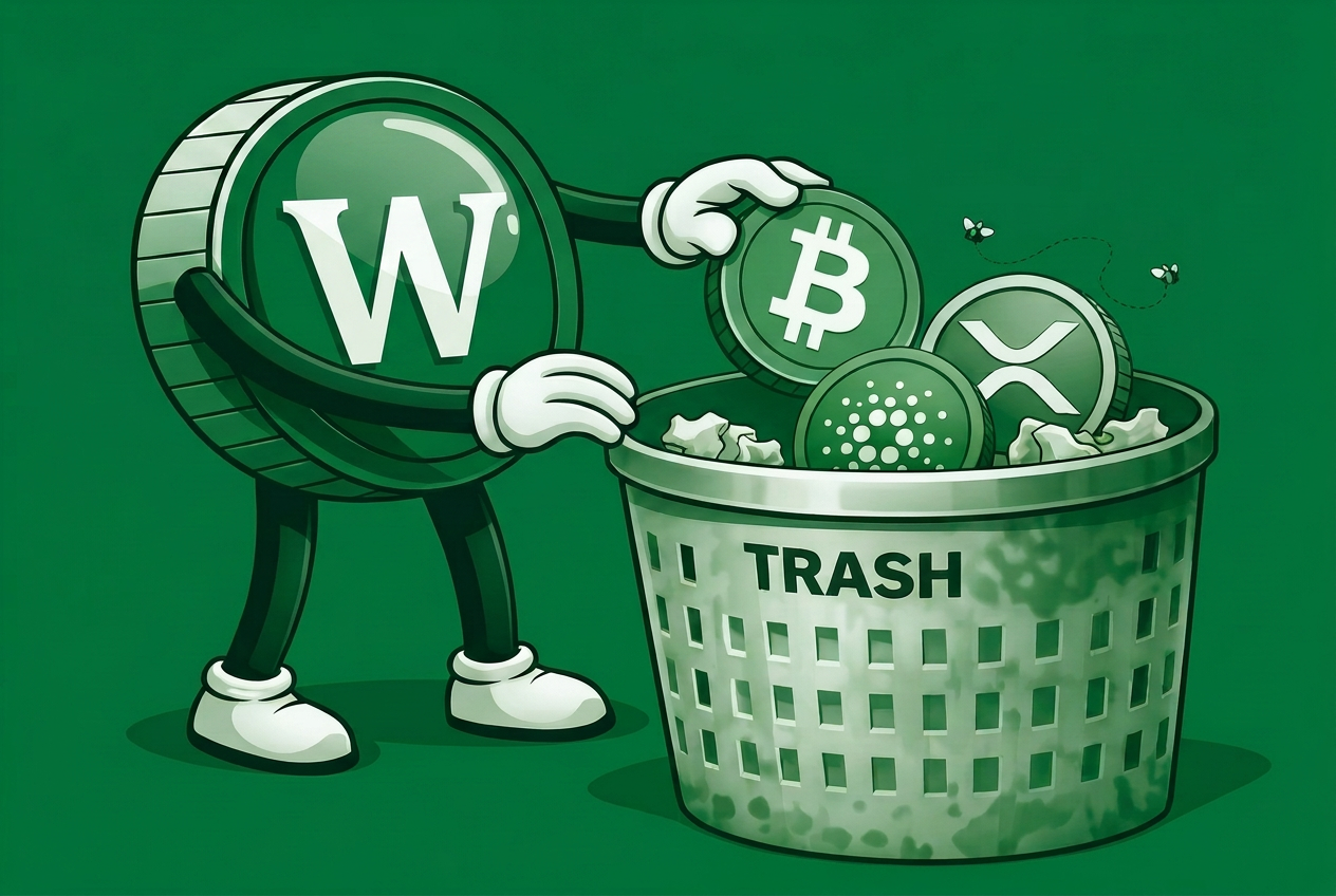 Worthless Coin taking out the trash